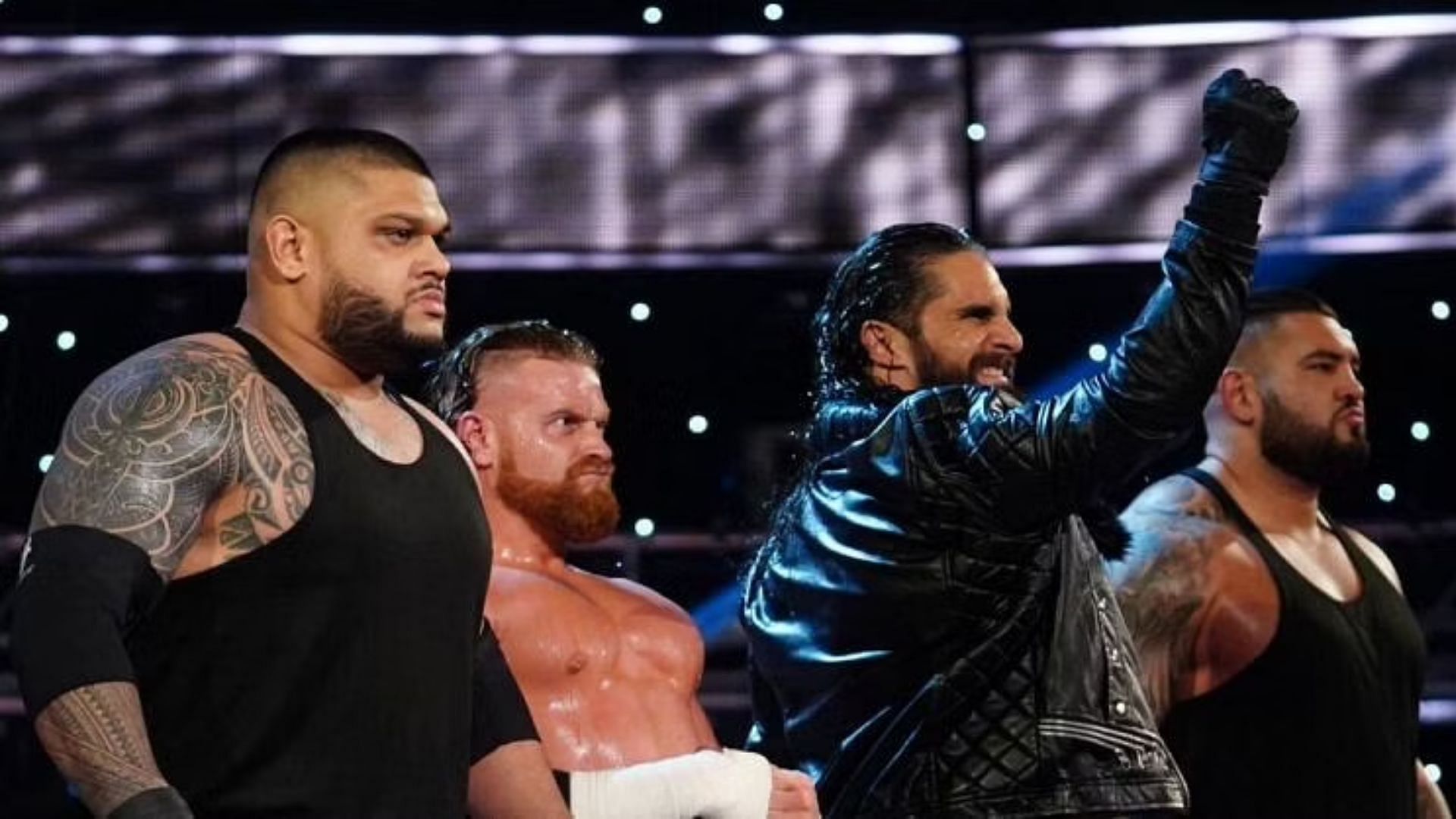 Seth Rollins led a faction consisting of Buddy Murphy and The Authors of Pain