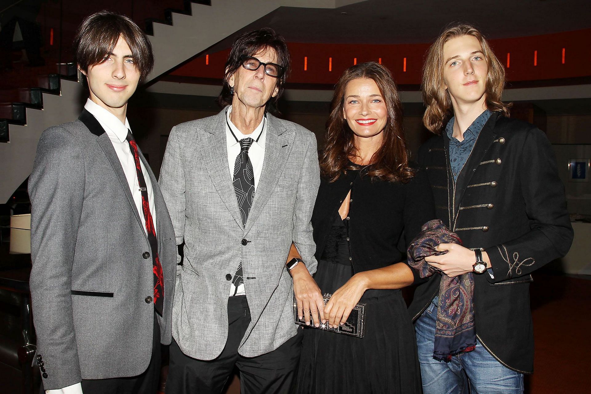 Paulina and Ocasek with their two children (image via Dave Allocca)
