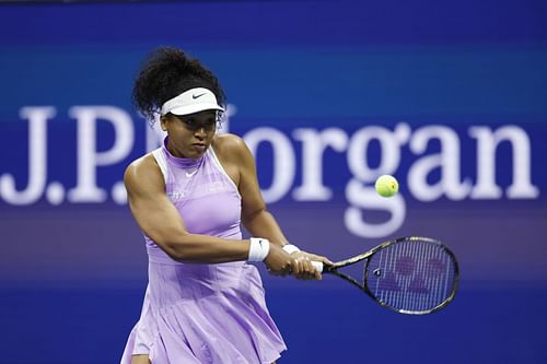 Naomi Osaka in action at the 2022 US Open.