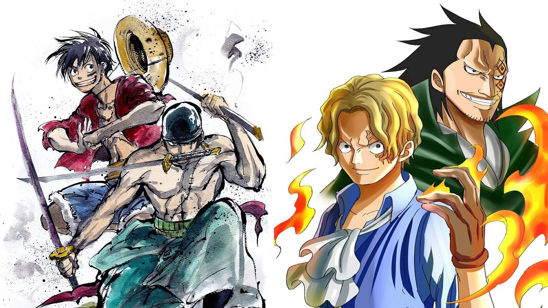 Zoro is Luffy's number two in the Strawhats, while Sabo is Dragon's number two in the Revolutionary Army (Image via Eiichiro Oda/Shueisha, One Piece)