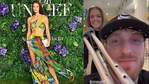 How long have WWE Superstar Logan Paul and Nina Agdal been together?