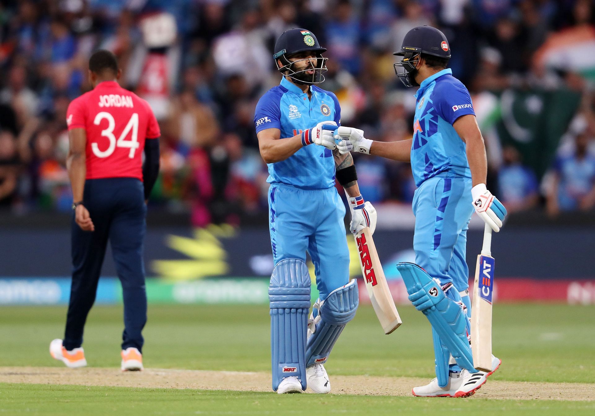 India scored only 38 runs in the powerplay overs.