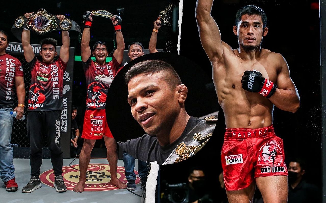 (left) Team Lakay members and (right) Stephen Loman [Credit: ONE Championship]