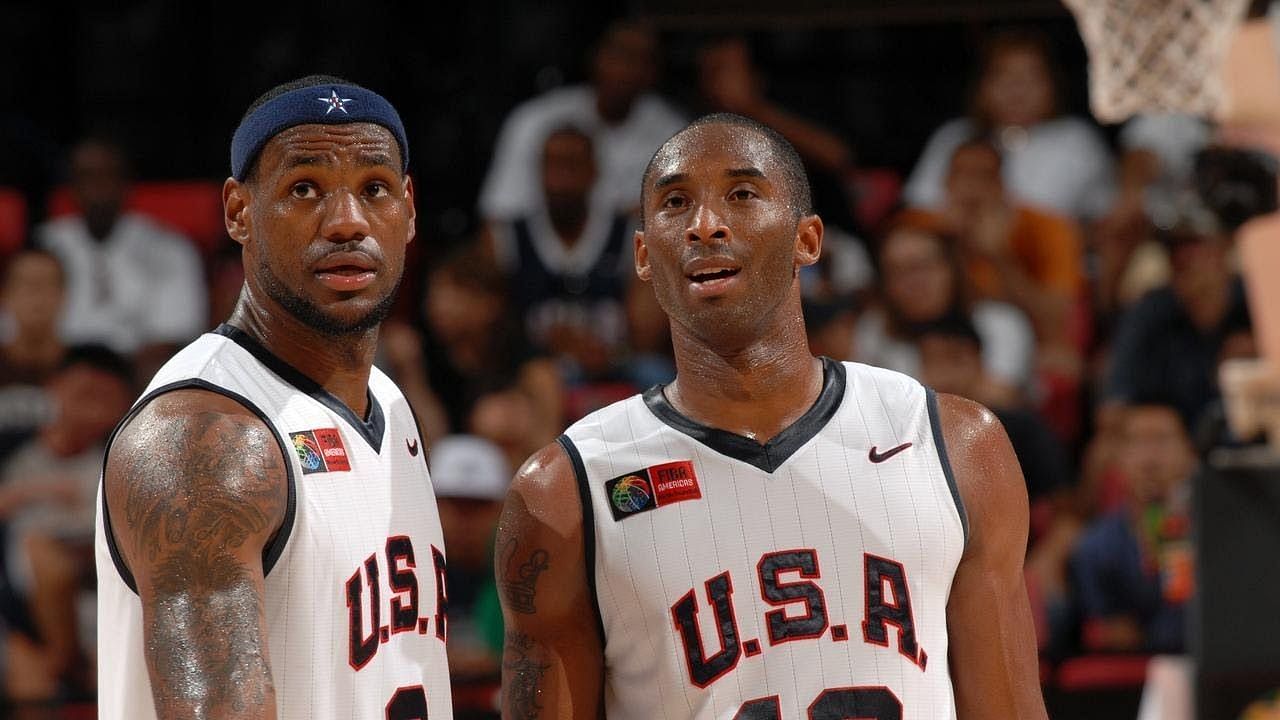 LeBron James and Kobe Bryant - Team USA Redeem Team