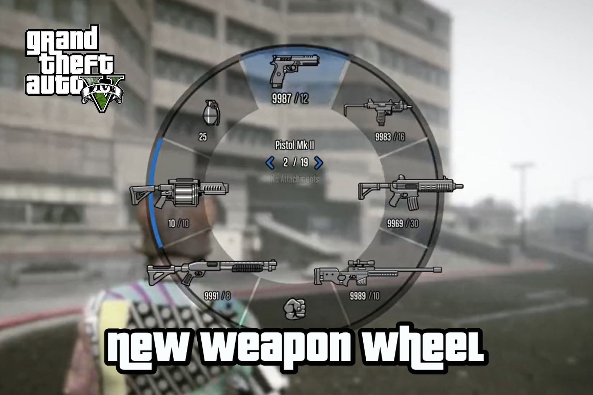 GTA 5 Expanded and Enhanced Edition was supposed to include a new weapon wheel (Image via Twitter/@LucasIsPersonal)