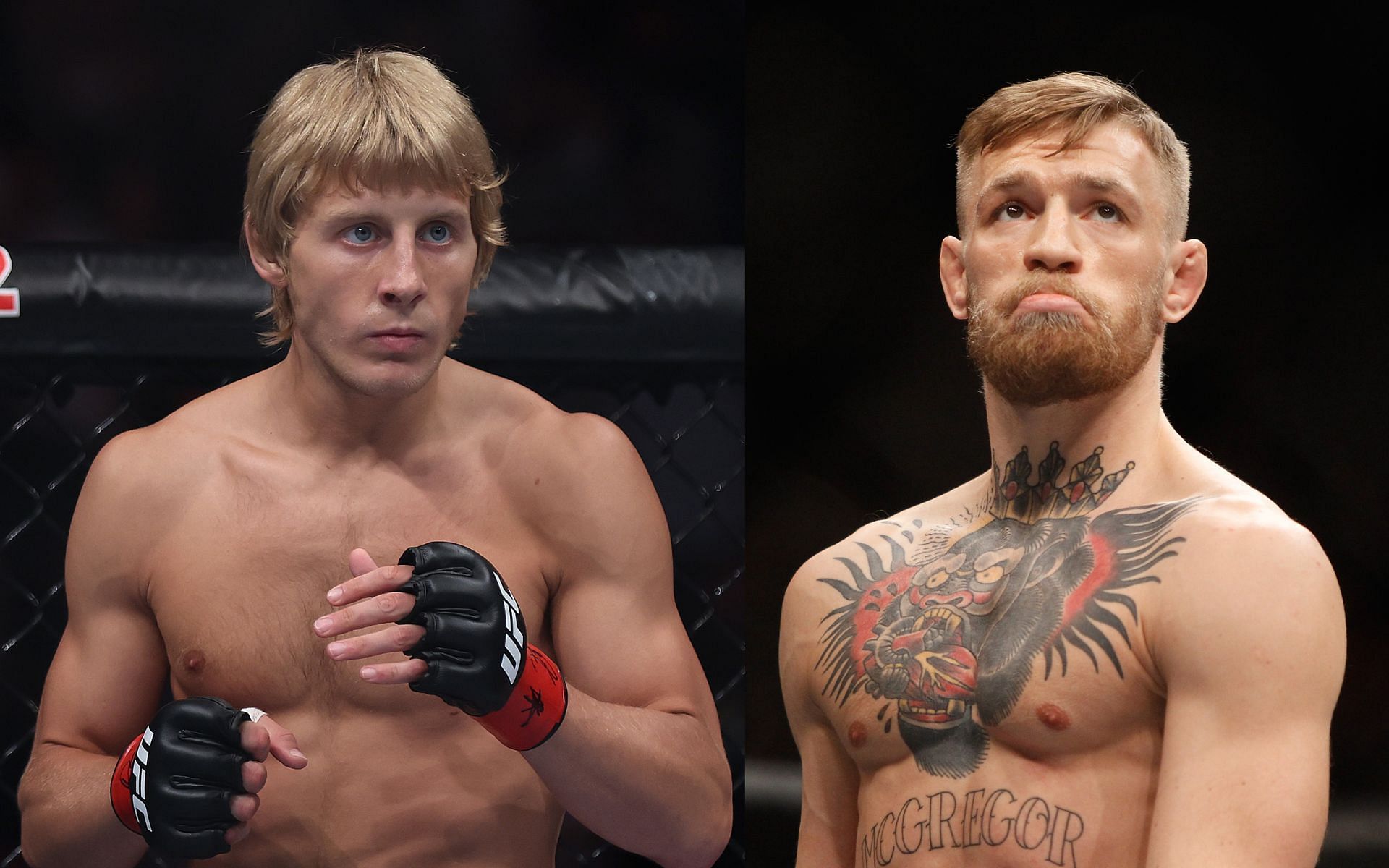 Paddy Pimblett (left) and Conor McGregor (right). [via Getty Images]