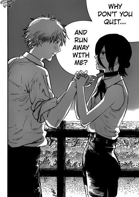 Chainsaw Man chapter 112 has fans fearing for Denji after Asa asks him out