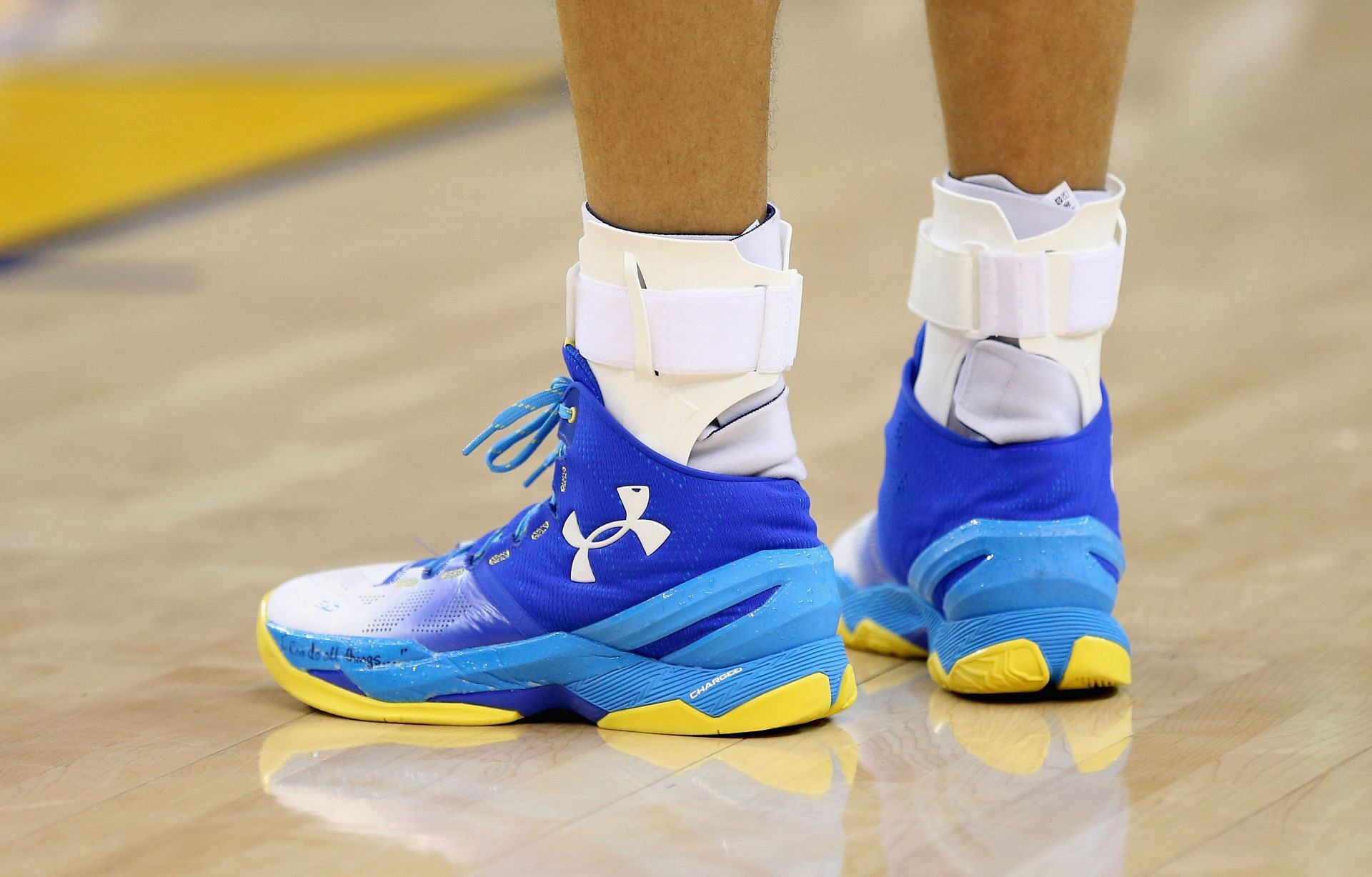 The Curry 2 in a game against the Boston Celtics