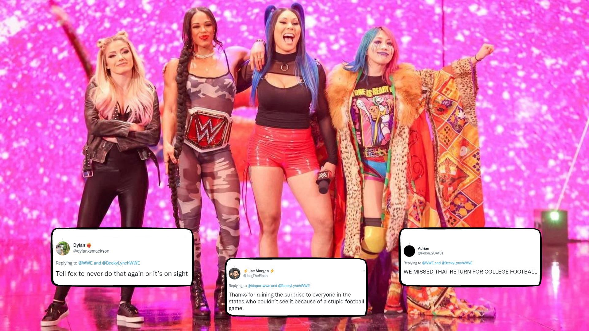 Bianca Belair, Asuka, Alexa Bliss, and Mia Yim