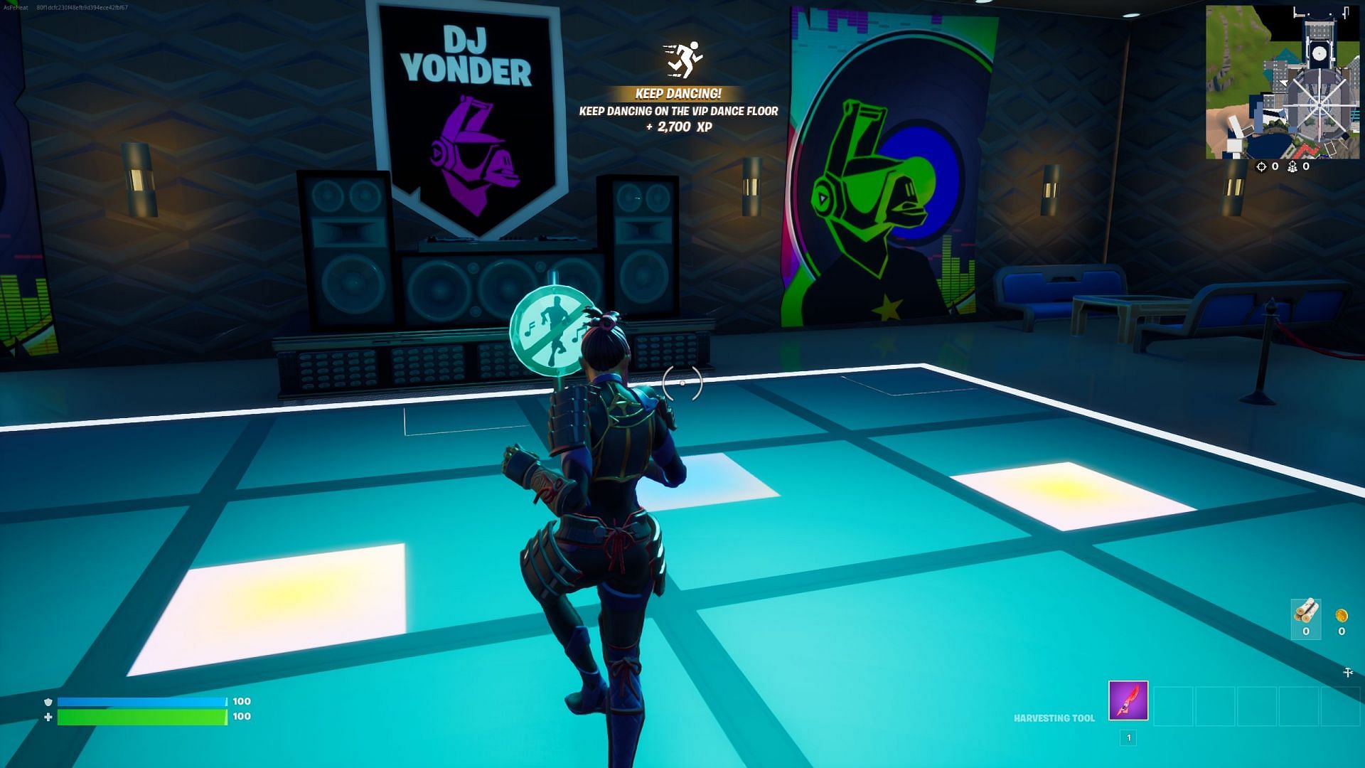 Dancing on the dance floor will grant you a lot of XP (Image via Epic Games)