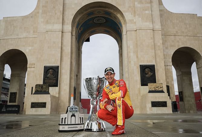 What record did Roger Penske set with Joey Logano's 2022 NASCAR Cup Series title win?