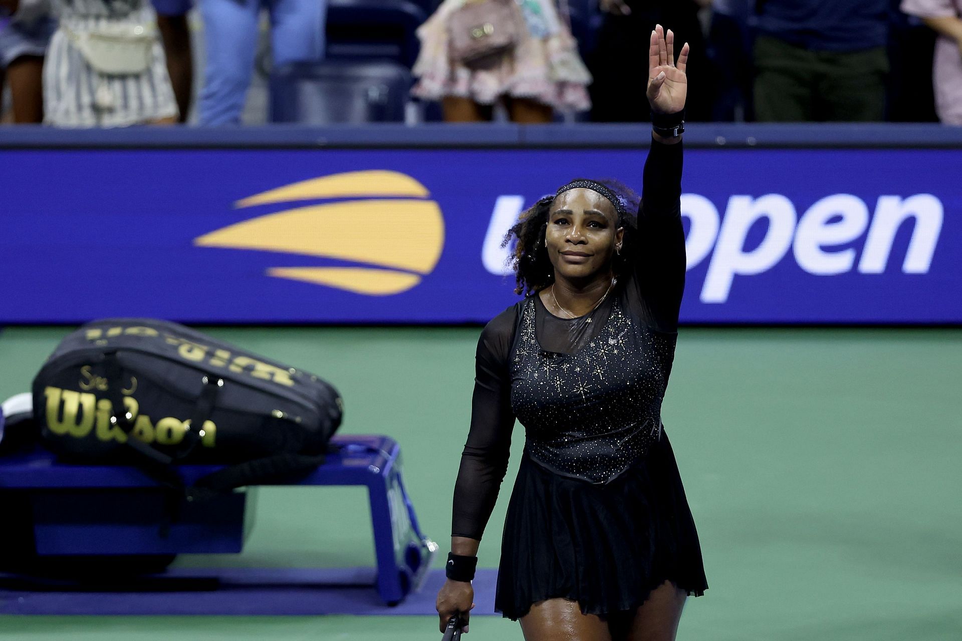 Serena Williams after her last match at the 2022 US Open