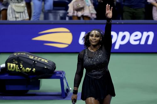 Serena Williams after her last match at the 2022 US Open