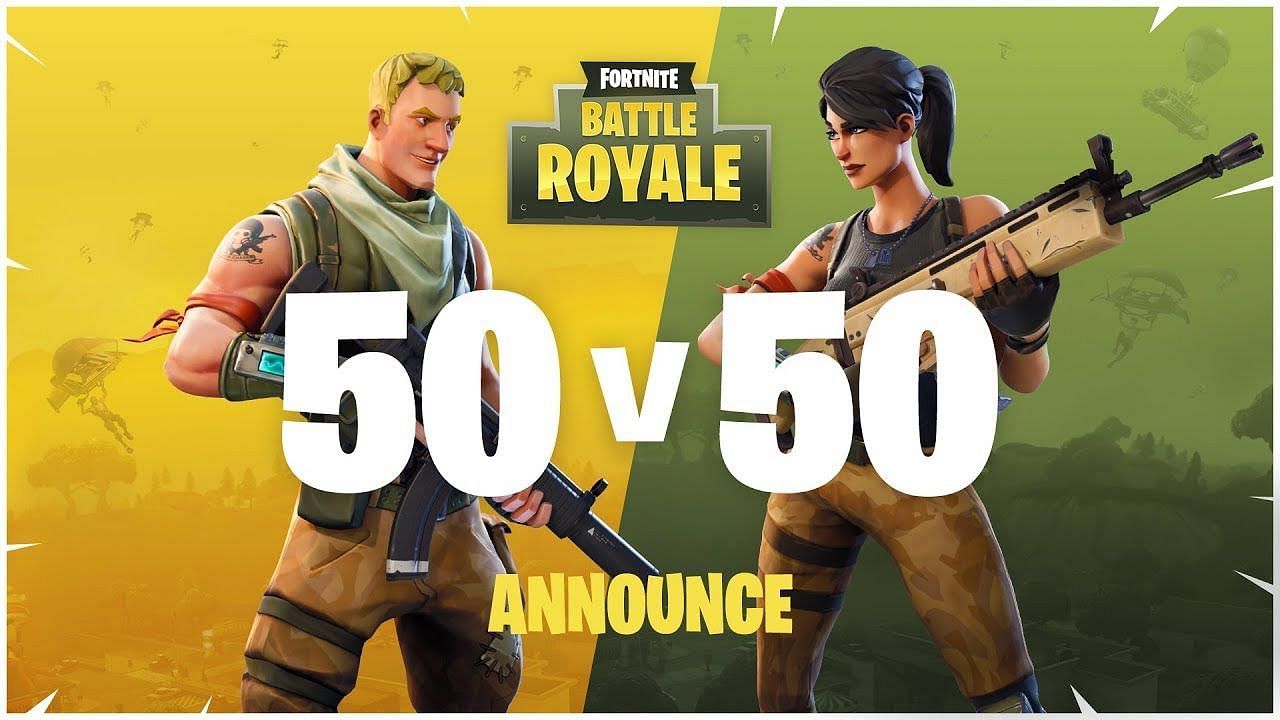 The 40 vs 40 LTM is a variant of Fortnite&#039;s 50v50 LTM released all the way back in 2017 (Image via Epic Games)