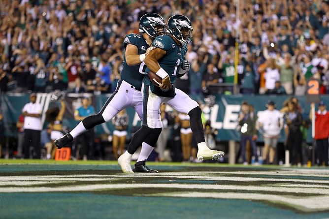 Jason Kelce opens up on Eagles teammate Jalen Hurts' MVP odds after perfect 7-0 start