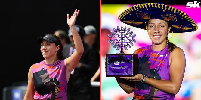 Jessica Pegula reacts to her year-end WTA ranking