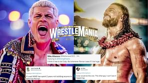 "He's in the Rumble" - Twitter explodes with predictions on 2-time WWE Champion or Cody Rhodes returning to dethrone Roman Reigns next year