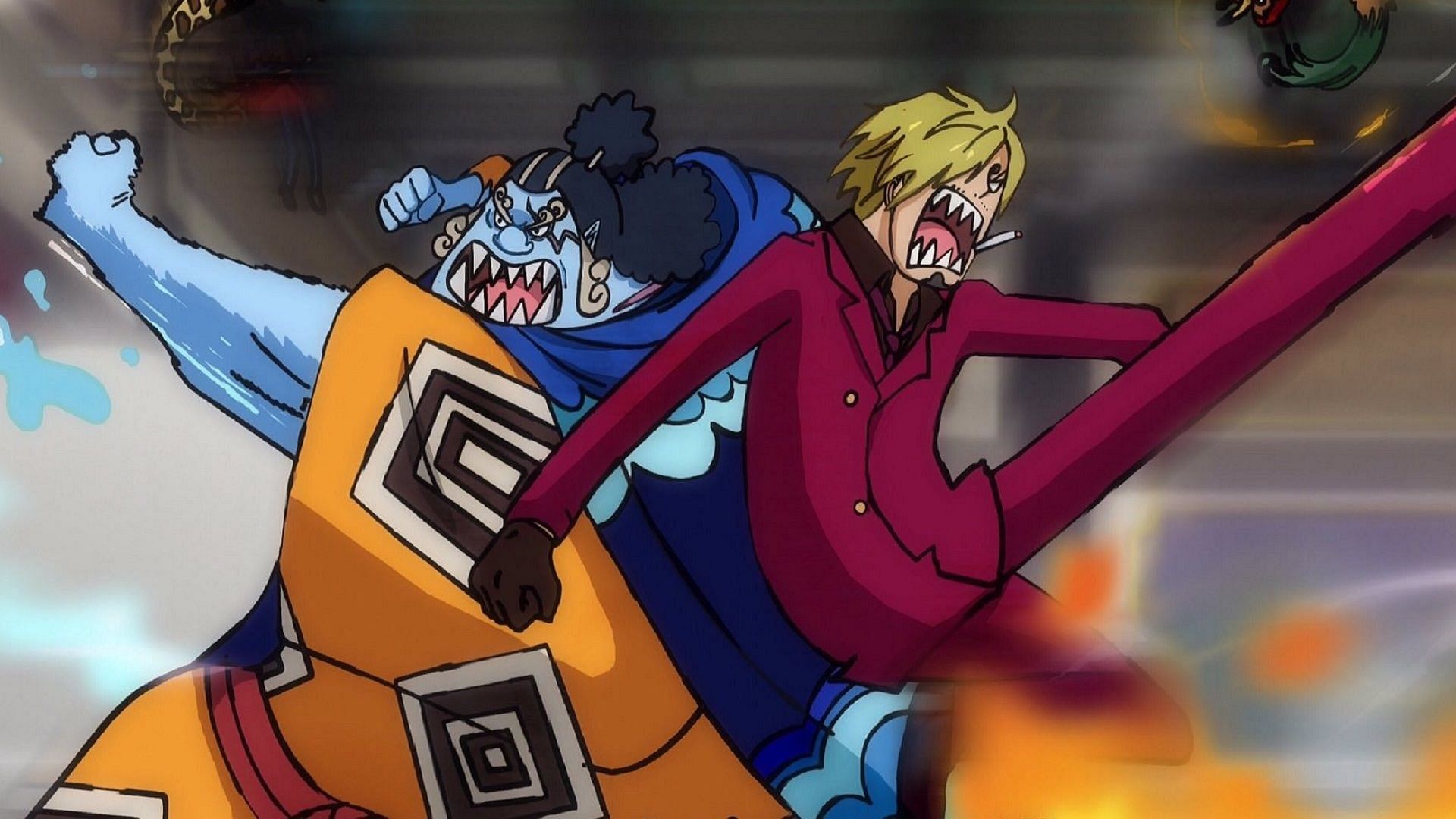Sanji and Jinbe are competing for the number three placement in the hierarchy of the Strawhat Pirates (Image via Eiichiro Oda/Shueisha, One Piece)