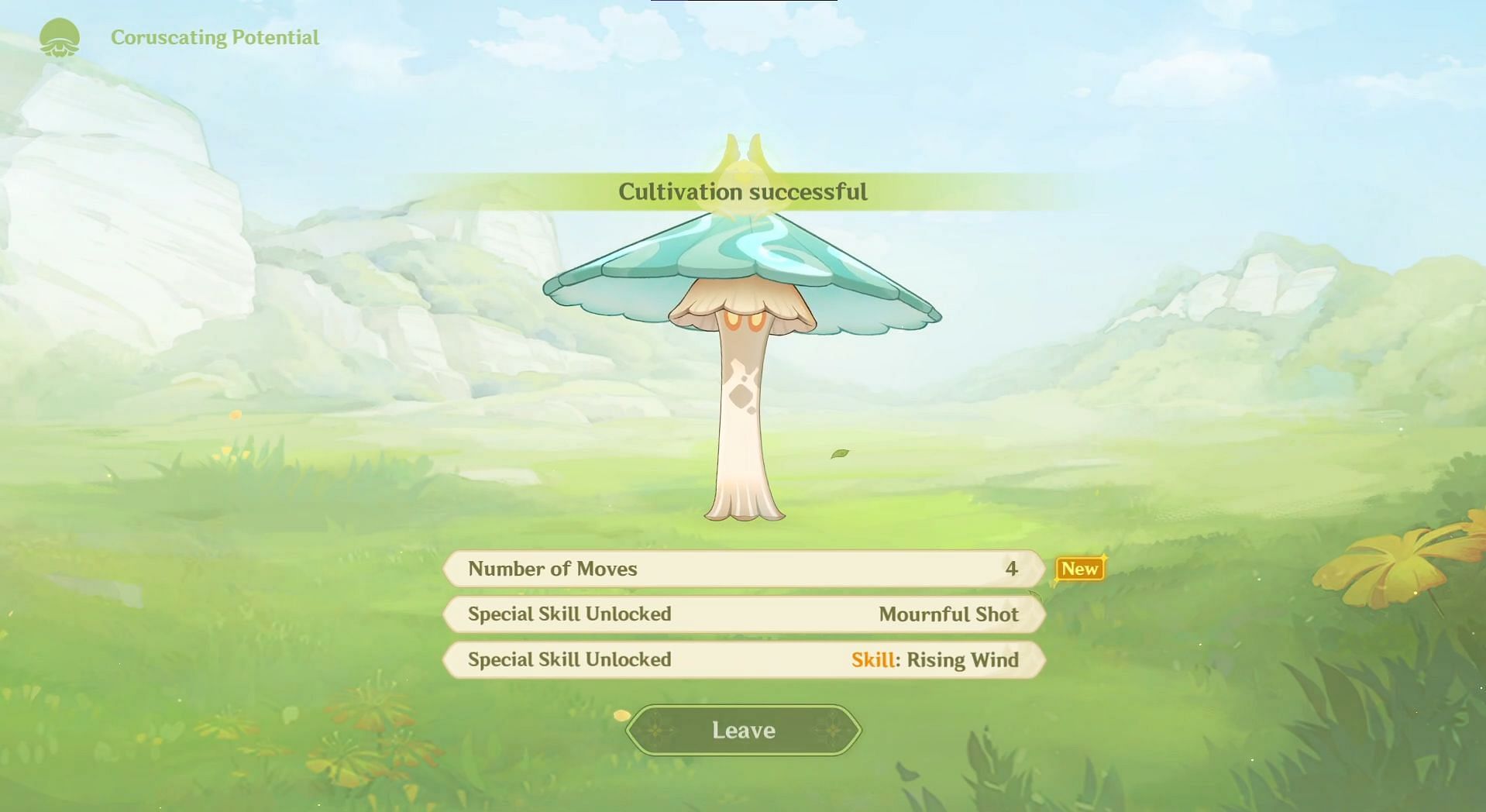 Stretchy Anemo Fungus after a successful power-up (Image via HoYoverse)