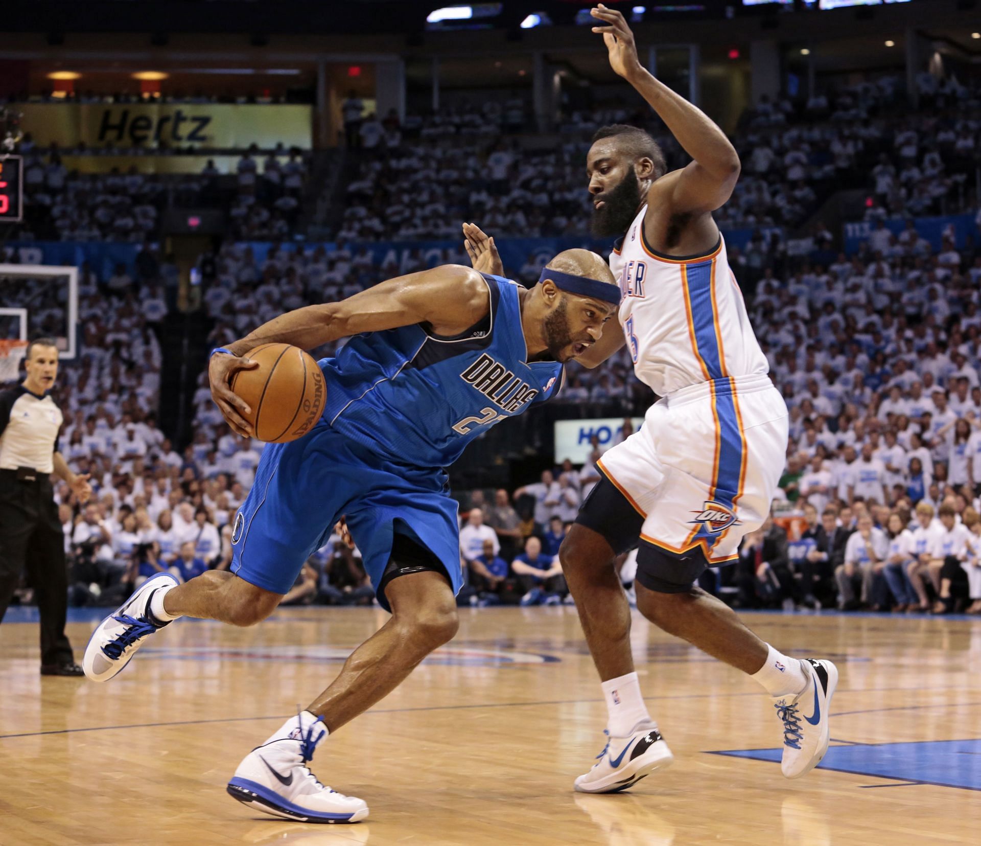 Harden was drafted by the &lt;a href=&#039;https://www.sportskeeda.com/basketball/oklahoma-city-thunder&#039; target=&#039;_blank&#039; rel=&#039;noopener noreferrer&#039;&gt;Oklahoma City Thunder&lt;/a&gt; (Image via Getty Images)