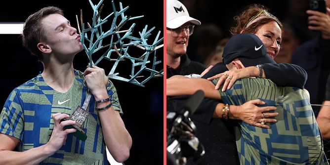"She's so important; without her, I would obviously not be here today" - Holger Rune credits his mother Aneke for his success after historic Paris Masters triumph