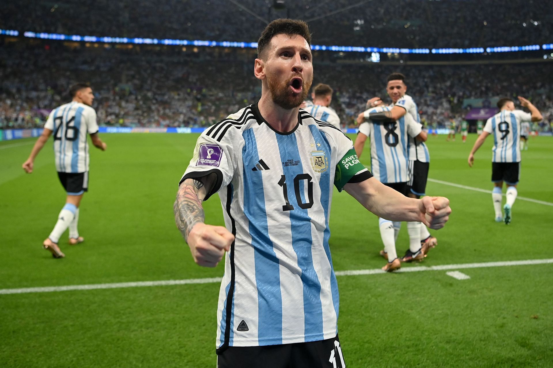 Argentina v Mexico: Group C - FIFA World Cup Qatar 2022: Lionel Messi