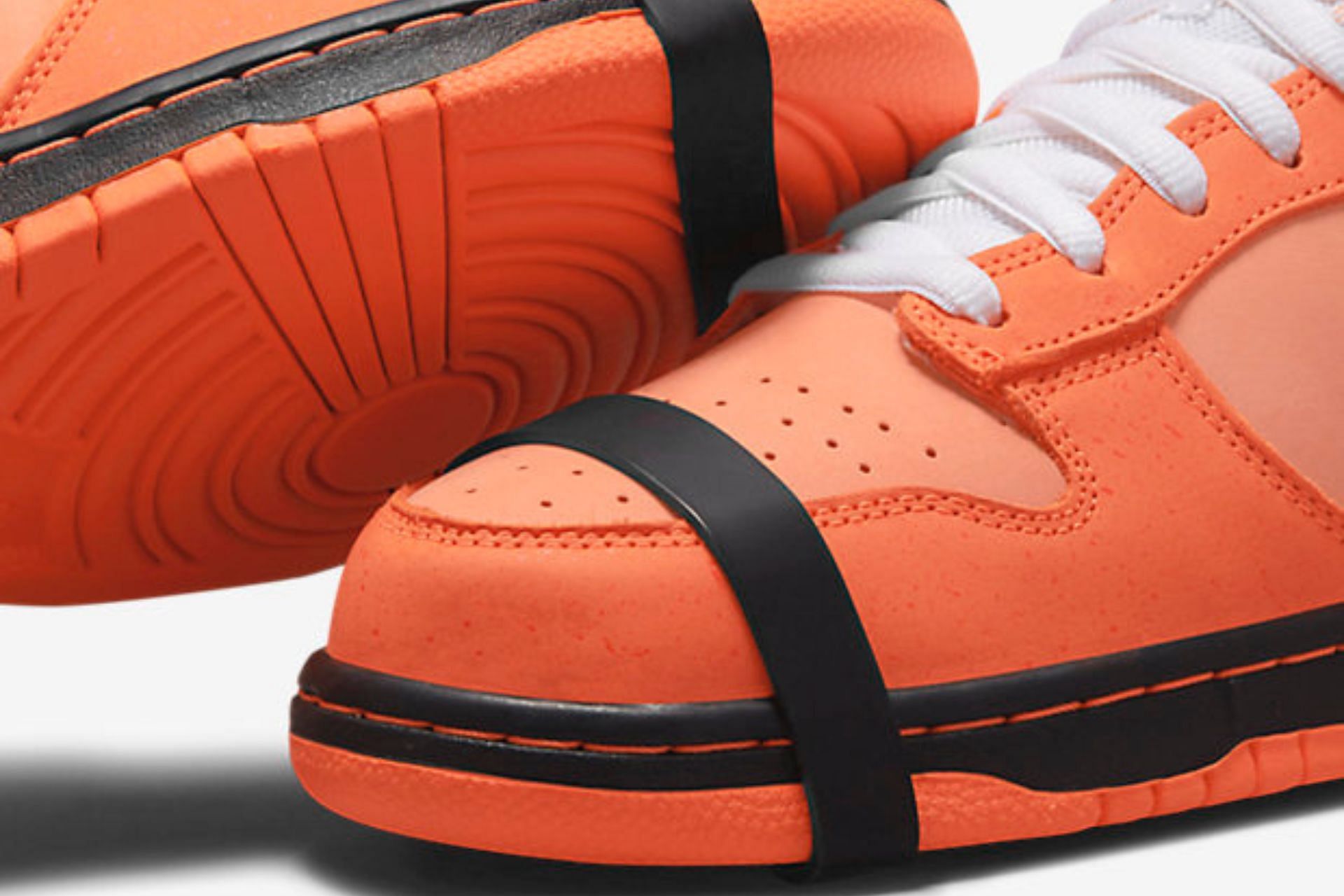 Take a closer look at the sleek toe tops of the upcoming Nike SB Dunk Low shoes (Image via Nike)