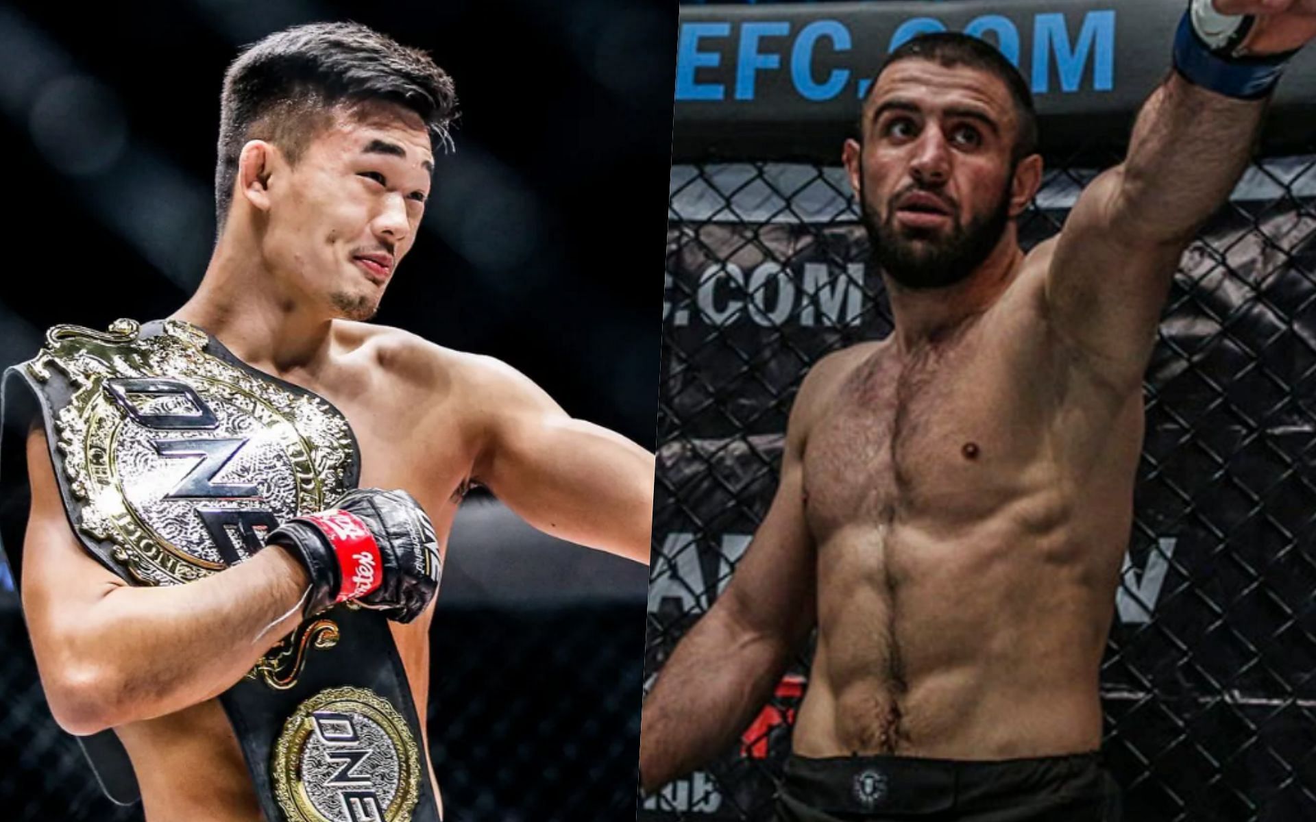 Christian Lee (L) believes his world champion vs world champion match with Kiamrian Abbasov (R) will not go the distance. | Photo by ONE Championship