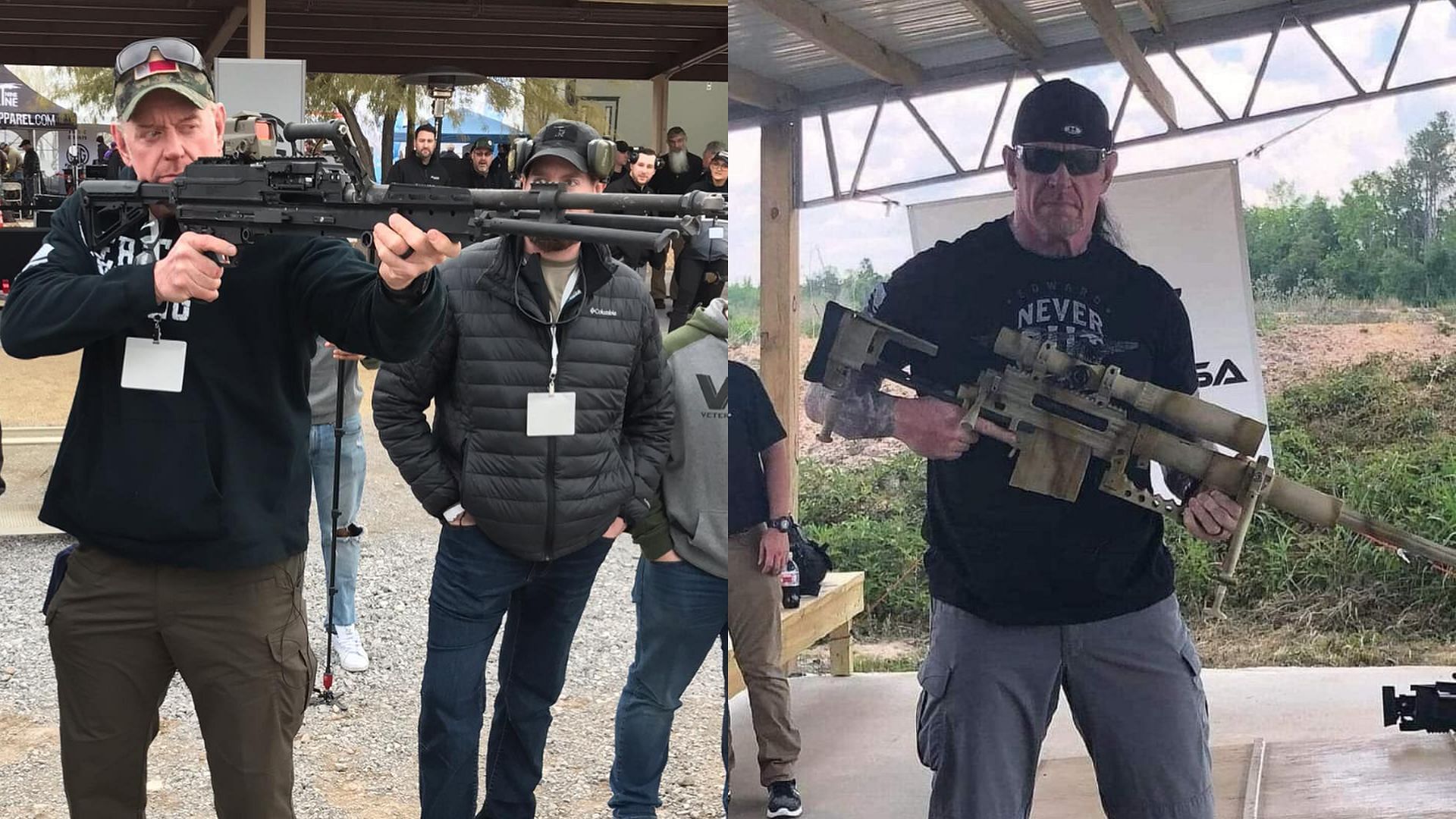 The Undertaker has a fascination for guns.