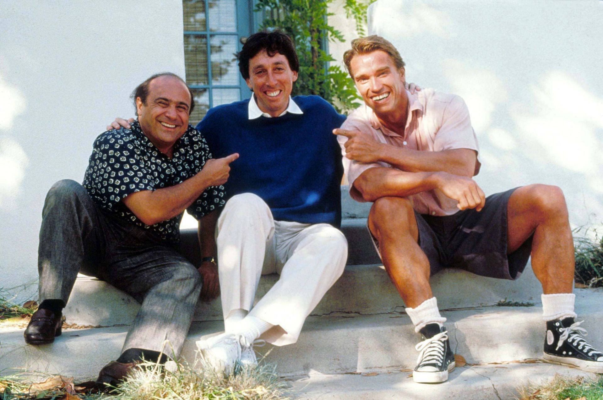 Arnold Schwarzenegger, Danny DeVito, and Ivan Reitman (Image via The Washington Post)