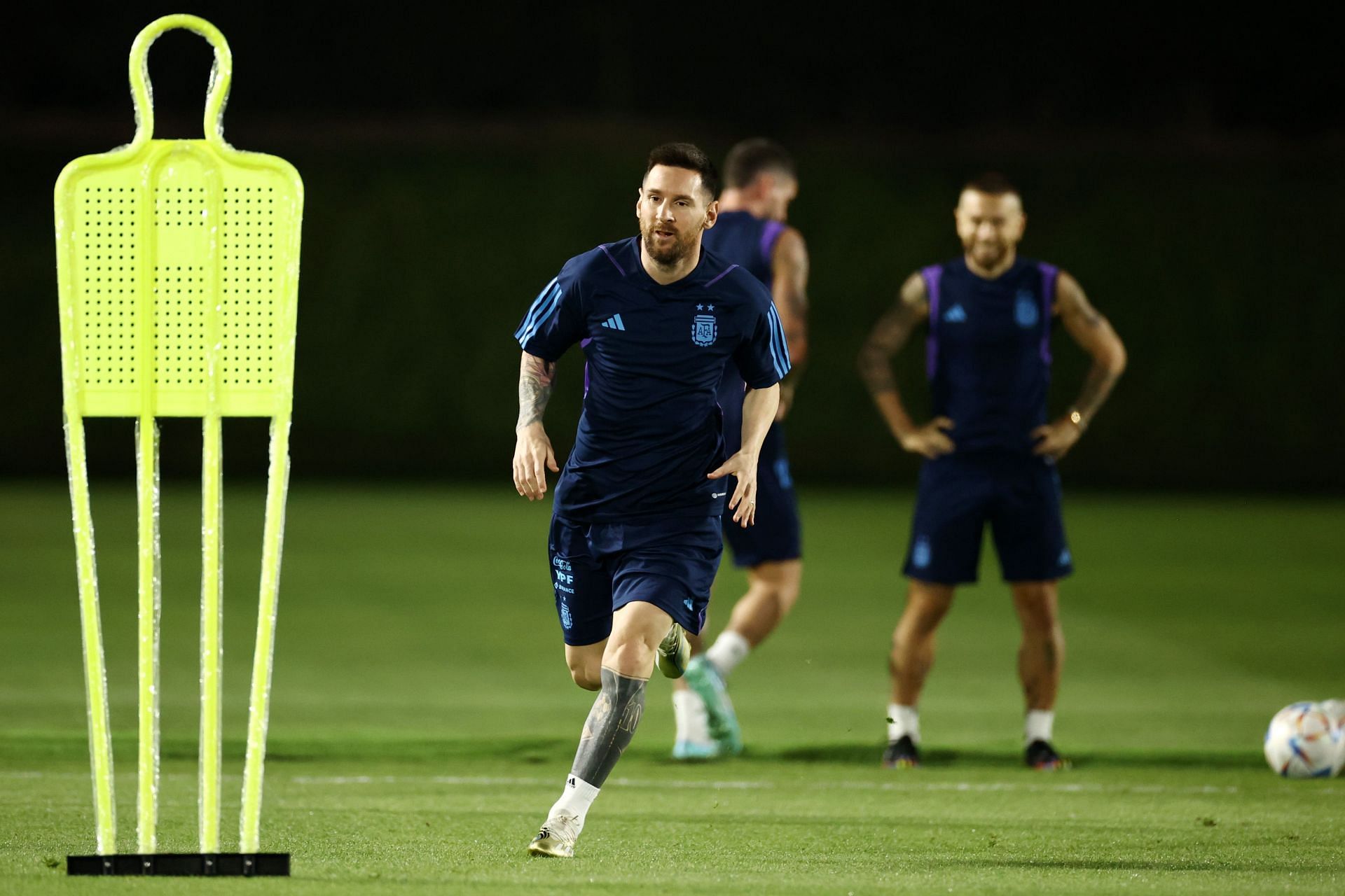 Lionel Messi is currently with the Argentina team in Qatar for the 2022 FIFA World Cup.