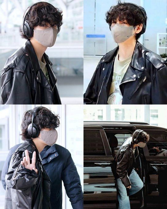 BTS V Looked Great In An Earth-Toned Outfit At Incheon Airport