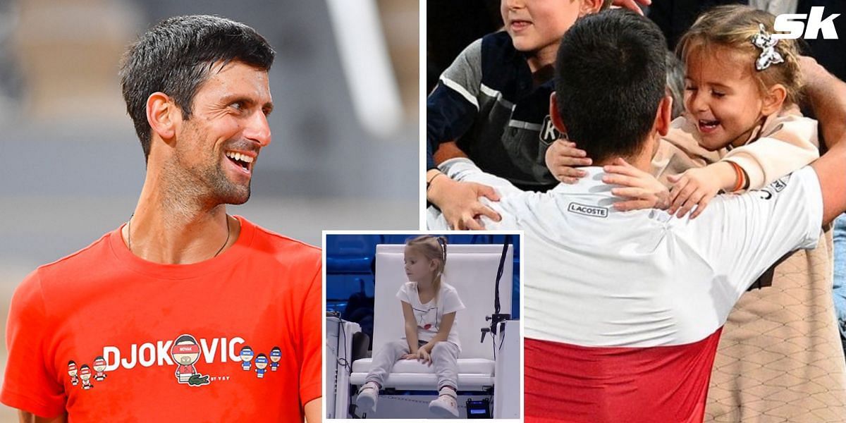 WATCH Novak Djokovic’s adorable daughter Tara assumes chair umpire’s