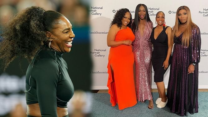 In Pictures: "Clearly the Brat" Serena Williams lights up the National Portrait Gallery with her 3 sisters