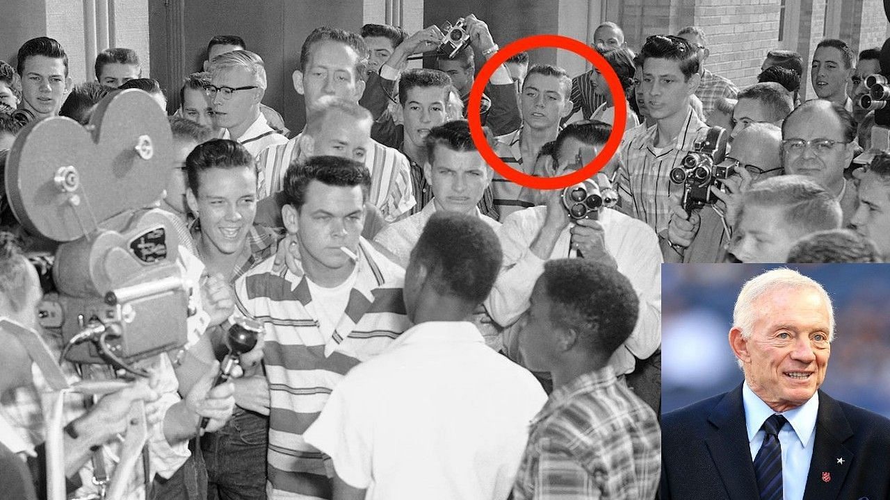 Jerry Jones is under criticism for a photo of him as a teenager that recently went viral. 