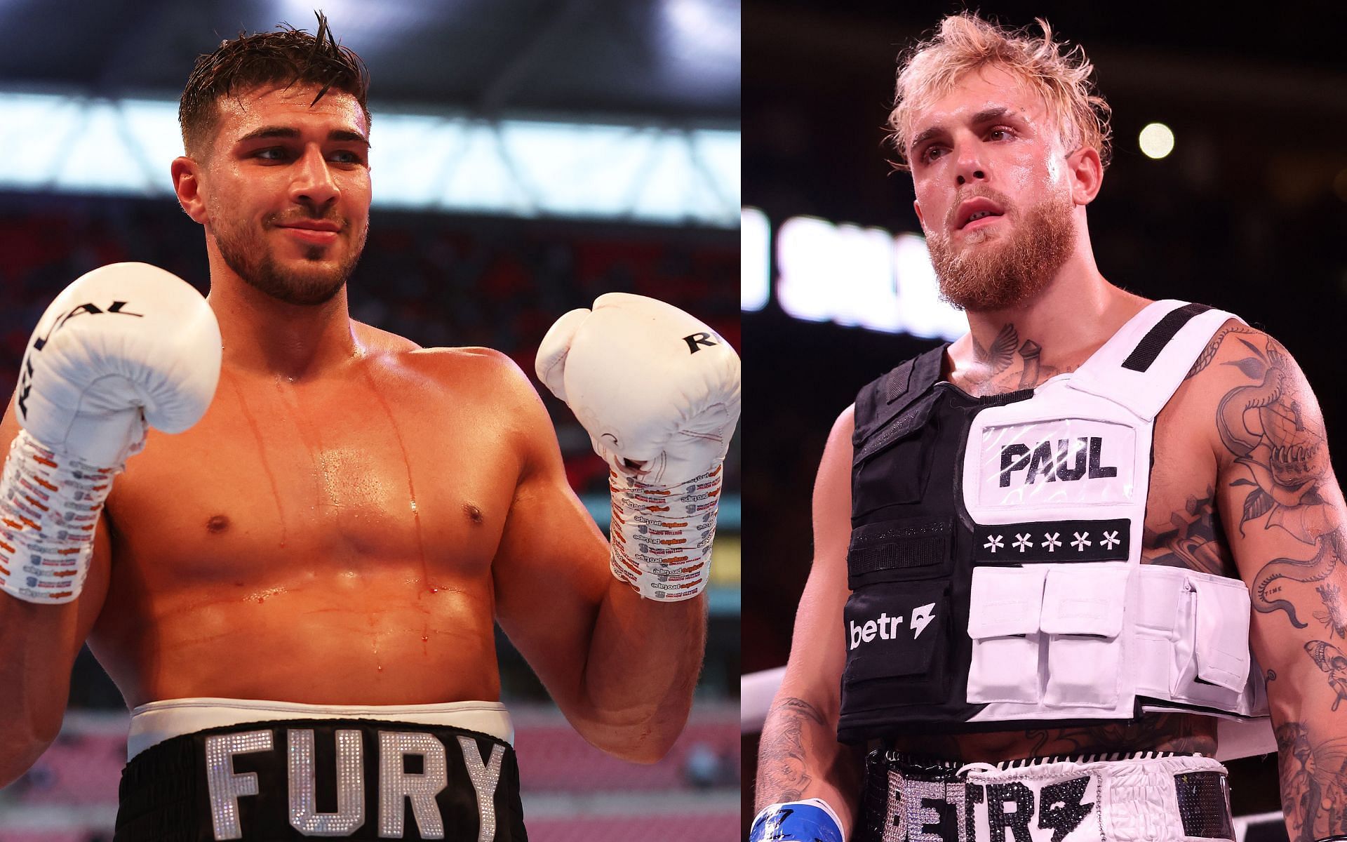 Tommy Fury (left) and Jake Paul (right). [Images courtesy: Getty Images]