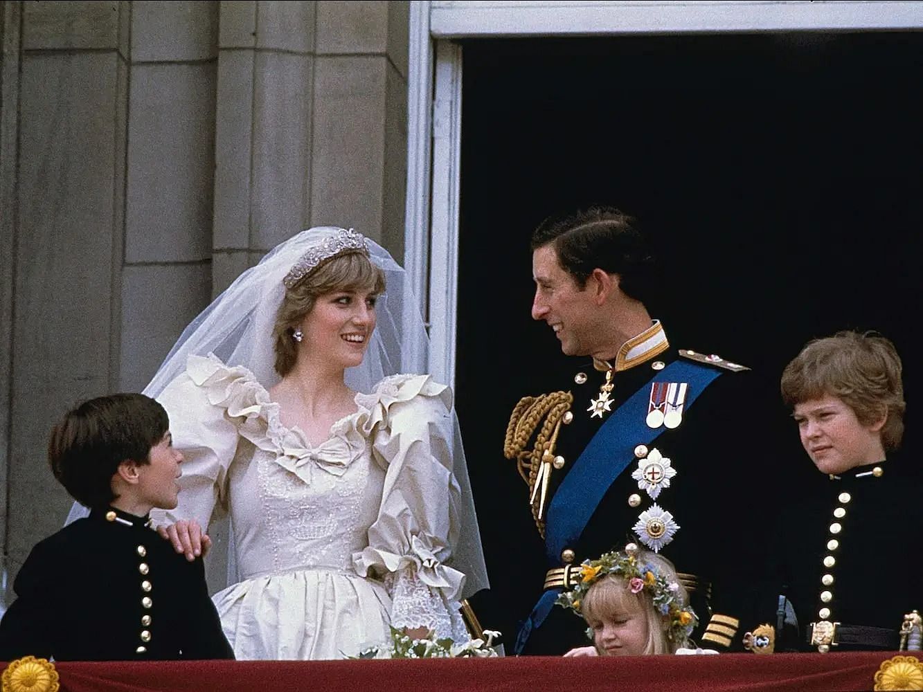 Diana and Charles on the day of their wedding (Image via AP)