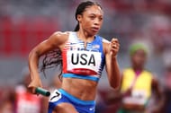Allyson Felix at the Tokyo Olympics