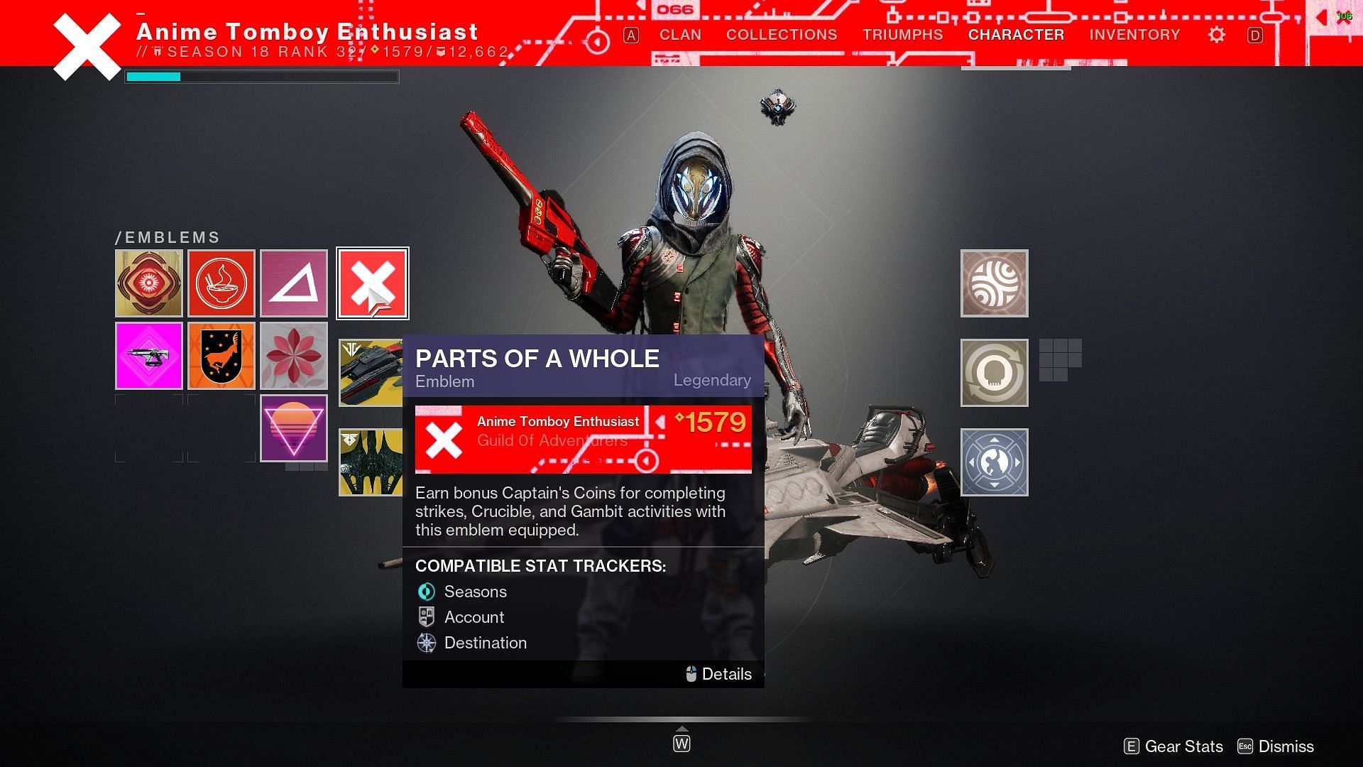Emblem after the introductory quest (Image via Destiny 2)