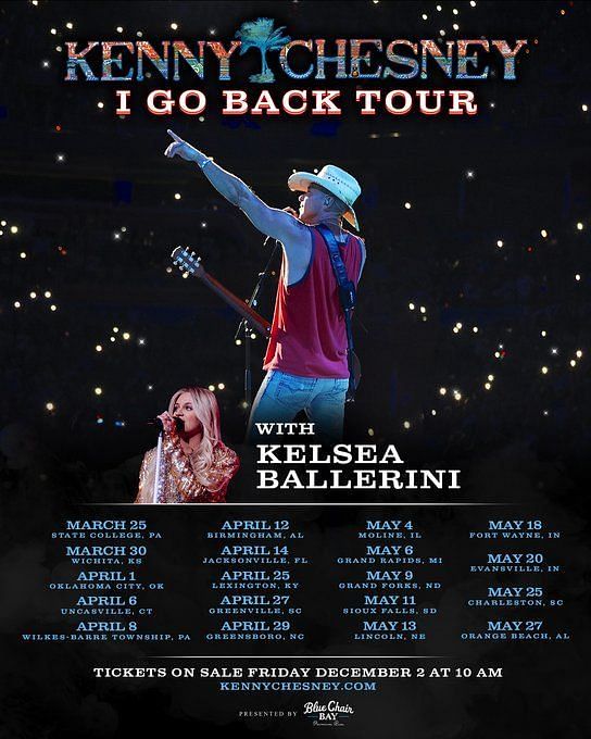 Kenny Chesney 2023 Tour feat. Kelsey Ballerini Tickets, presale