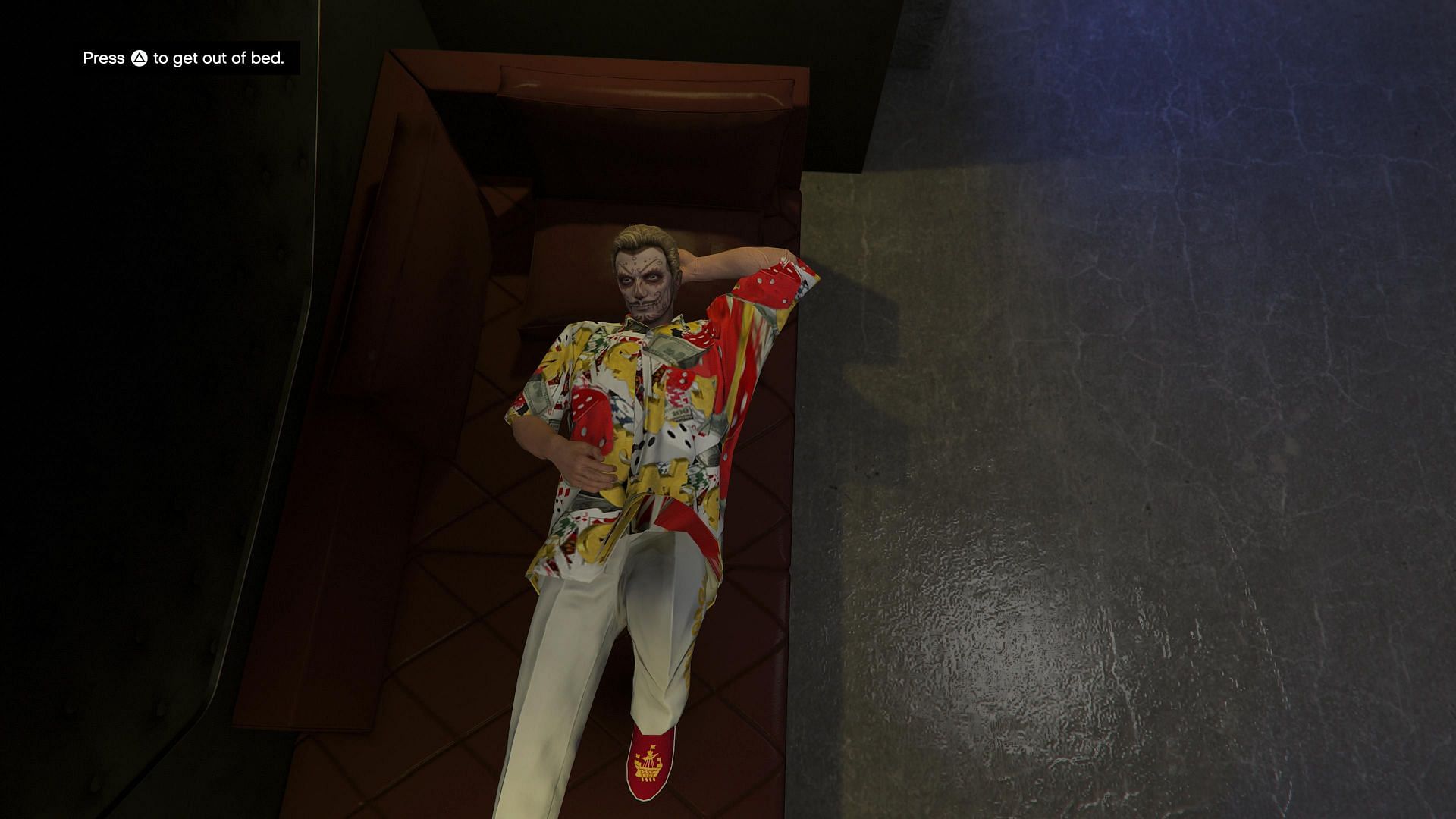 A character lying down (Image via Rockstar Games)
