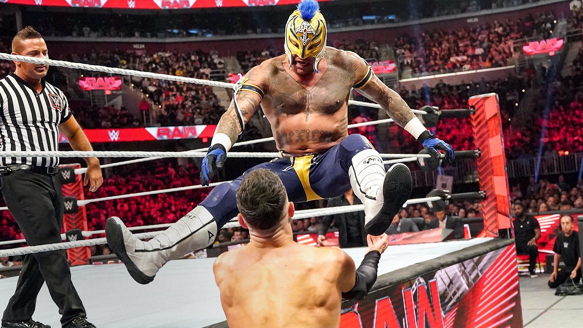 Rey Mysterio takes to the air