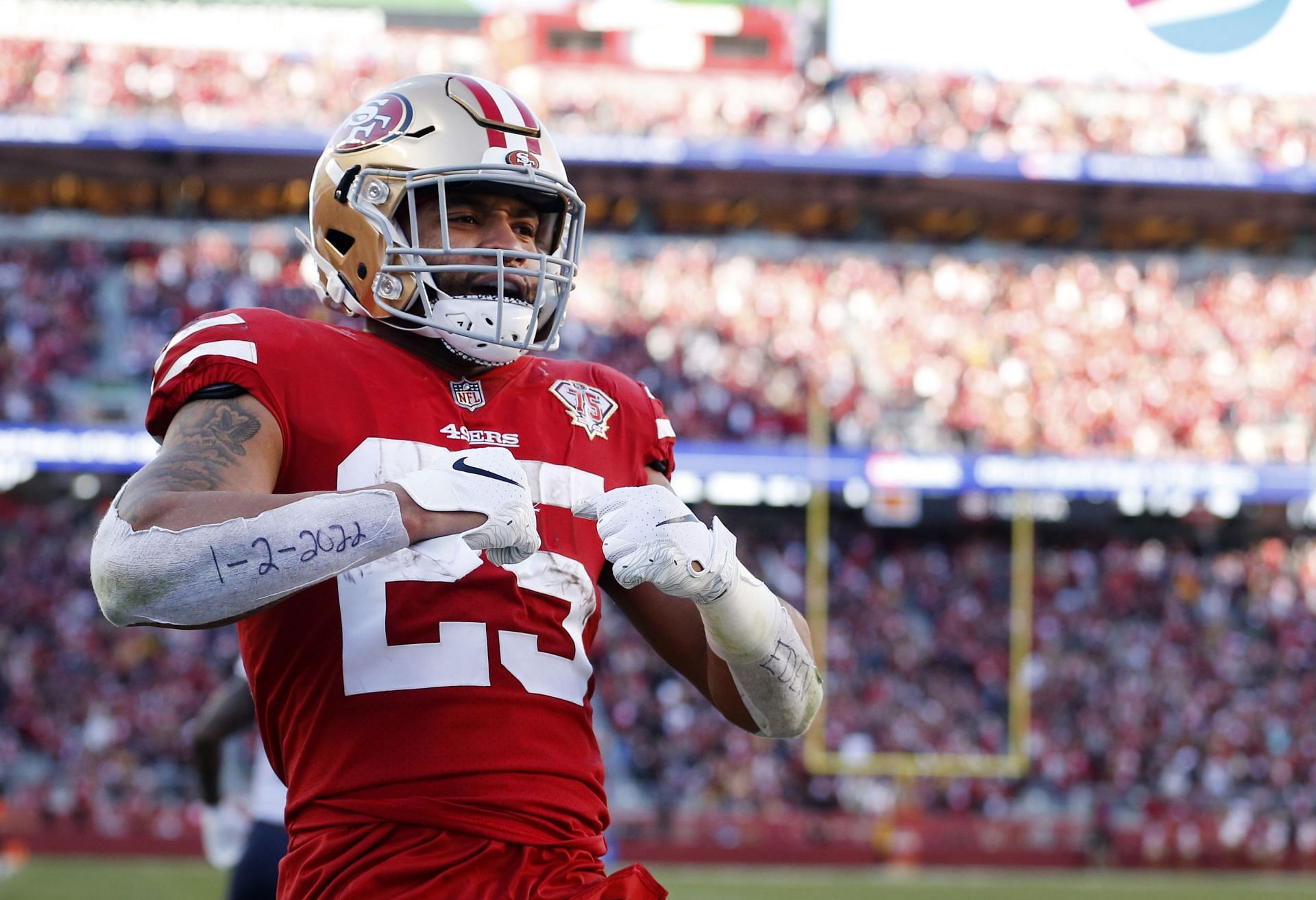 San Francisco 49ers RB Elijah Mitchell