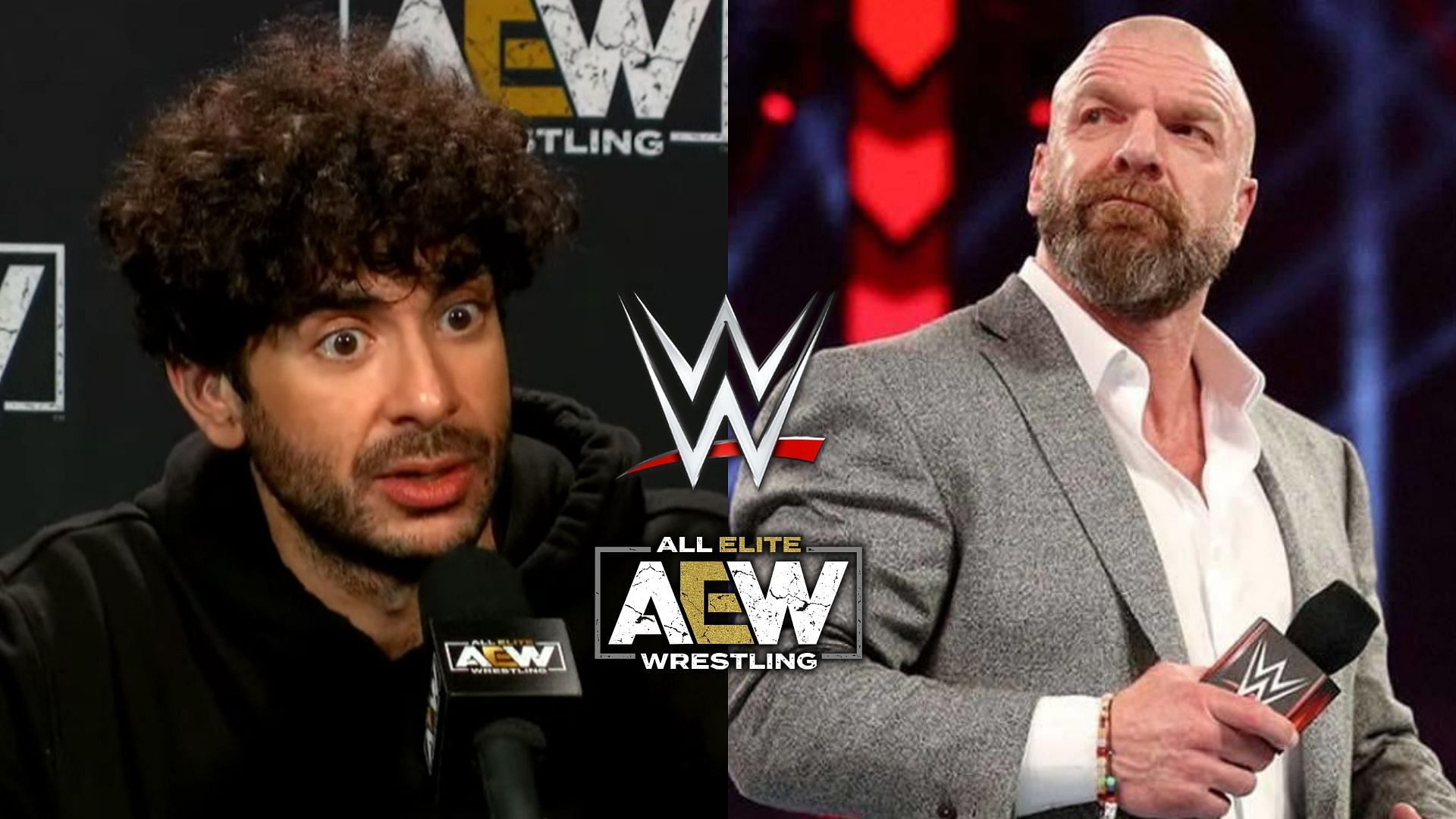 Tony Khan (left), Triple H (Right)