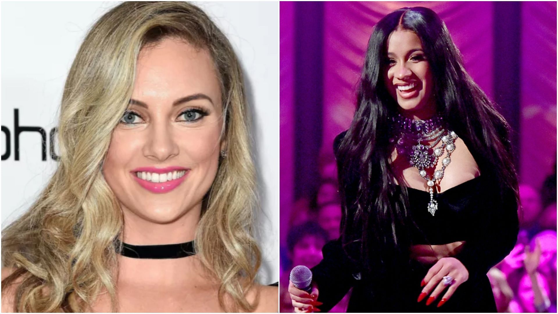 Cardi B and Nicole Arbour were caught in an online feud. (Images via Getty)