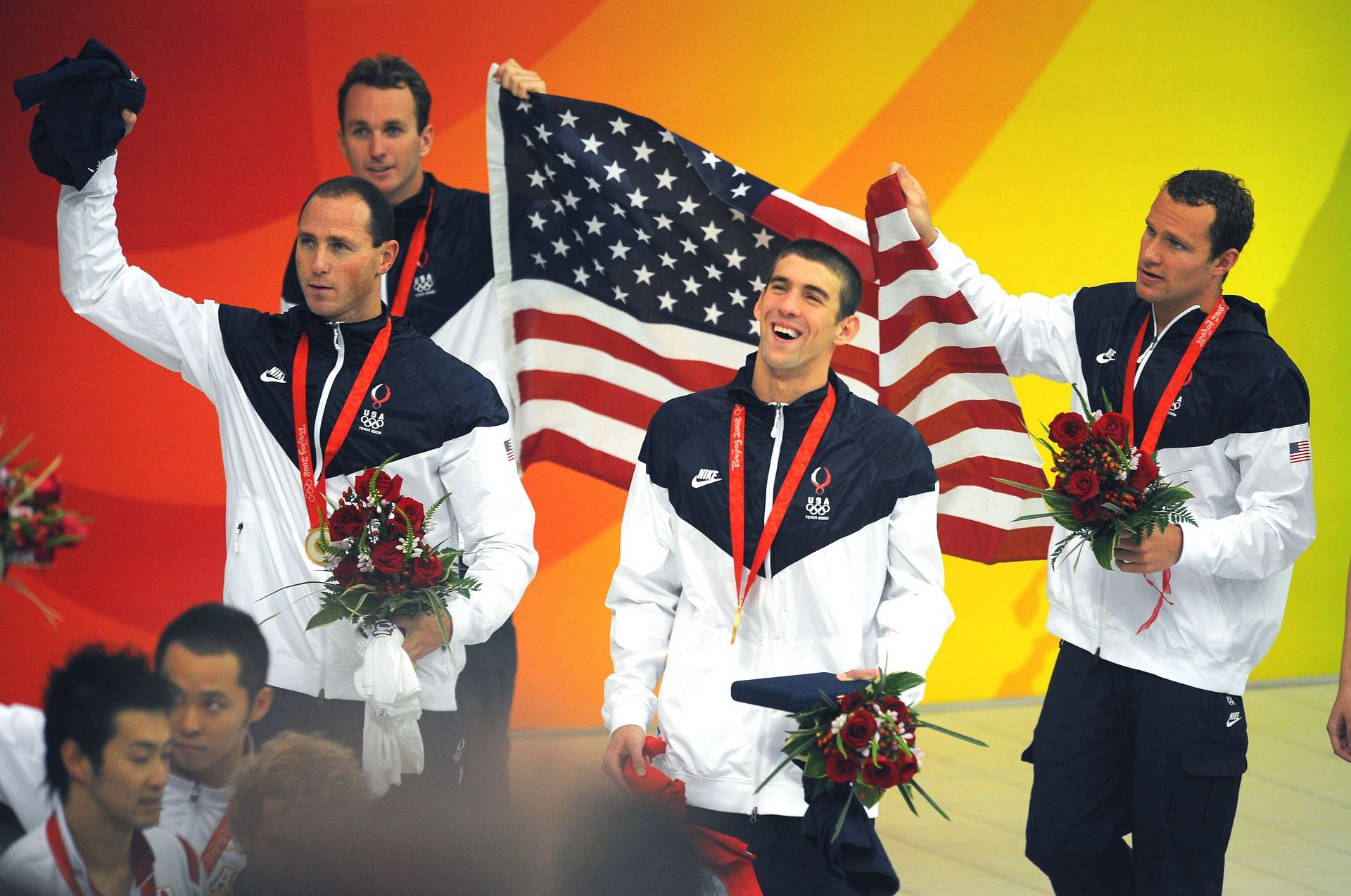 Phelps at the 2008 Beijing Olympics: Swimming (Image via Getty)
