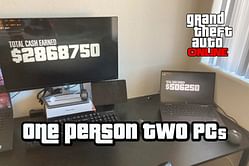 GTA Online player attempts Heists with himself on two PCs
