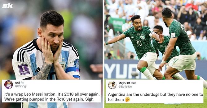 Twitter explodes as Saudi Arabia stun Lionel Messi and Argentina with 2-1 comeback win in FIFA World Cup clash