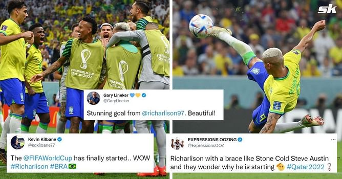 Twitter explodes as Richarlison wonder goal seals 2-0 Brazil win over Serbia in FIFA World Cup