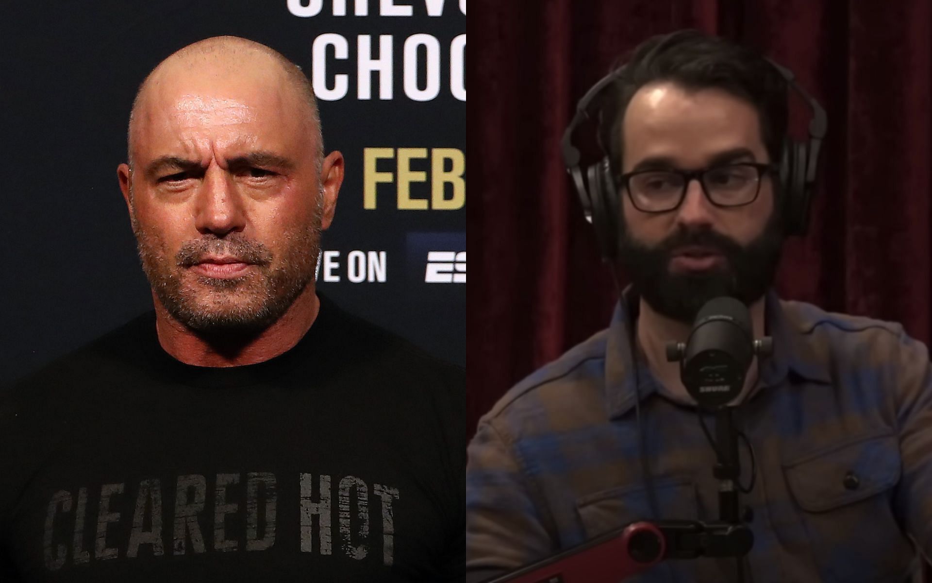 Joe Rogan (left) Matt Walsh (right) [Image courtesy @JRE Spotify] 